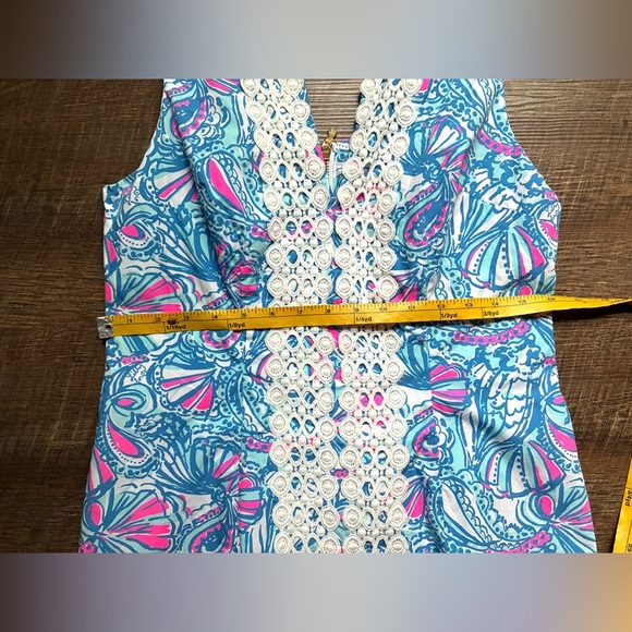 Lilly Pulitzer dress Target 20th anniversary collab My Fans blue mini Shift EUC - Picture 13 of 15